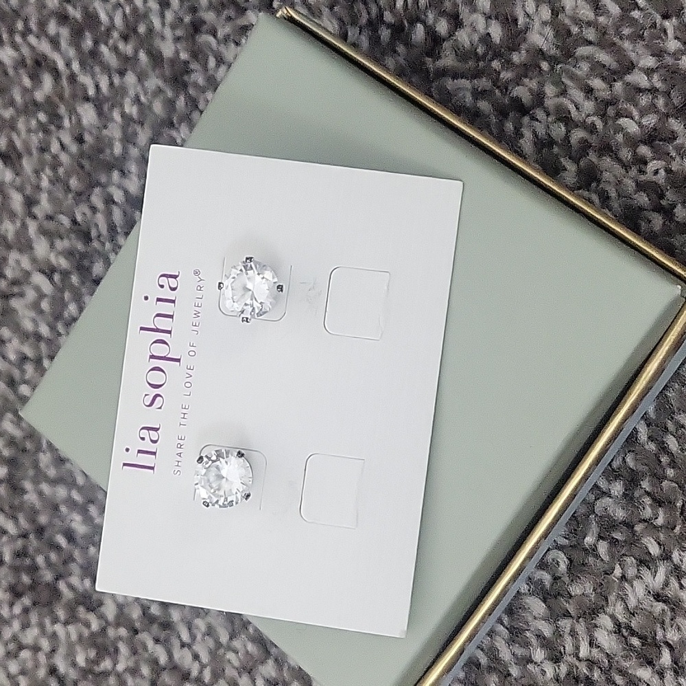 Lia Sophia cubic zirconia studs